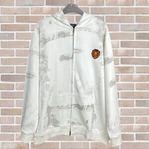 Balenciaga Classic Zip-Ups Hoodie White